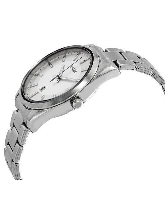 NWT Citizen Quartz Silver Dial Stainless Steel Men\'s Watch